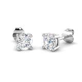 Diamond Stud Earrings 1.00ct G/SI Quality in 18k White Gold - All Diamond