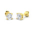 Diamond Stud Earrings 1.20ct Premium Quality in 18k Yellow Gold - All Diamond