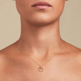 Heart Pendant 0.02ct Diamond 9k Yellow Gold - All Diamond