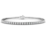 Illusion Diamond Tennis Bracelet 1.00ct G/SI in 9k White Gold - All Diamond