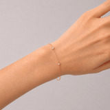 Round Diamond Chain Bracelet 0.20ct G/SI in 18k Rose Gold - All Diamond