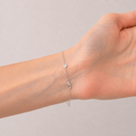 Round Diamond Chain Bracelet 0.75ct G/SI in 18k White Gold - All Diamond