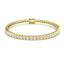 Semi Bezel Diamond Tennis Bracelet 2.15ct G/SI in 18k Yellow Gold - All Diamond