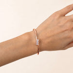 Tension Set Diamond Bangle 0.75ct G/SI Diamond in 18k Rose Gold - All Diamond