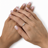 Three Stone Diamond Ring 0.50ct G/SI Quality in Platinum - All Diamond