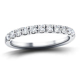 11 Stone Half Eternity Ring 0.75ct G/SI Diamonds in Platinum - All Diamond