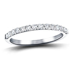 12 Stone Half Eternity Ring 0.55ct G/SI Diamonds in Platinum 2.1mm - All Diamond