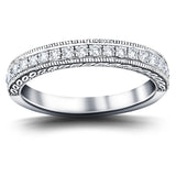 13 Stone Diamond Half Eternity Ring 0.50ct G/SI Diamonds in Platinum - All Diamond