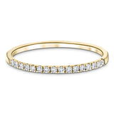 15 Stone Half Eternity Ring 0.20ct G/SI Diamonds in 18k Yellow Gold - All Diamond