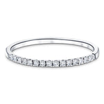 16 Stone Half Eternity Ring 0.15ct G/SI Diamonds in 18k White Gold - All Diamond