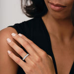17 Stone Full Eternity Ring 4.11ct G/SI Diamonds In 18k White Gold - All Diamond