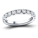 17 Stone Full Eternity Ring 4.11ct G/SI Diamonds In Platinum - All Diamond