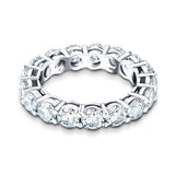 17 Stone Full Eternity Ring 4.50ct G/SI Diamonds In 18k White Gold - All Diamond