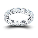 17 Stone Full Eternity Ring 4.50ct G/SI Diamonds In 18k White Gold - All Diamond