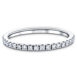 19 Stone Half Eternity Ring 0.25ct G/SI Diamonds in 18k White Gold - All Diamond