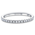 19 Stone Half Eternity Ring 0.25ct G/SI Diamonds in Platinum - All Diamond