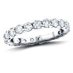 21 Stone Full Eternity Ring 2.00ct G/SI Diamonds in 18k White Gold - All Diamond