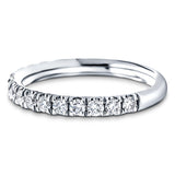 24 Stone Half Eternity Ring 0.25ct G/SI Diamonds in Platinum - All Diamond