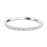 32 Stone Half Eternity Ring 0.17ct G/SI Diamonds in Platinum - All Diamond