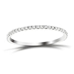 32 Stone Half Eternity Ring 0.17ct G/SI Diamonds in Platinum - All Diamond