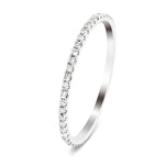 32 Stone Half Eternity Ring 0.17ct G/SI Diamonds in Platinum - All Diamond