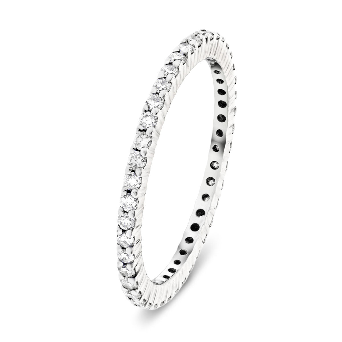 40 Stone Full Eternity Ring 0.50ct G/SI Diamonds in Platinum - All Diamond