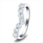 Anillo Wishbone de 7 diamantes de 1,00 ct G/SI Diamantes en platino