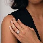 Certified Diamond Halo Cushion Engagement Ring 1.45ct Platinum - All Diamond