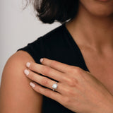 Certified Diamond Halo Princess Engagement Ring 1.25ct 18k White Gold - All Diamond