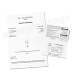 Certified Diamond Pear Halo Engagement Ring 0.50ct G/SI Platinum - All Diamond