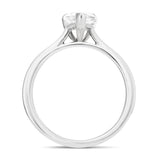 Certified Diamond Pear Solitaire Engagement Ring 1.00ct E/VS Platinum - All Diamond