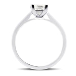 Certified Diamond Princess Engagement Ring 0.50ct G/SI in Platinum - All Diamond