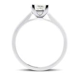 Certified Diamond Princess Engagement Ring 0.75ct in 18k White Gold - All Diamond