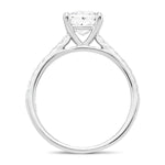 Certified Diamond Princess Side Stone Engagement Ring 0.55ct G/SI Platinum - All Diamond