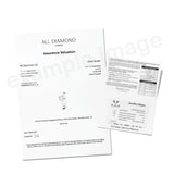 Certified Diamond Princess Side Stone Engagement Ring 2.30ct G/SI Platinum - All Diamond