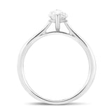 Certified Marquise Diamond Engagement Ring 0.50ct G/SI in Platinum - All Diamond