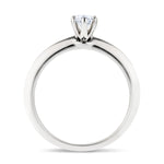 Certified Six Claw Diamond Engagement Ring 0.25ct G/SI Quality In Platinum - All Diamond