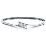 Channel Set Diamond Bangle 0.33ct G/SI Diamond in 9k White Gold - All Diamond