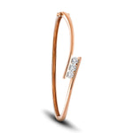 Channel Set Diamond Bangle 0.75ct G/SI Diamond in 18k Rose Gold - All Diamond