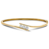 Channel Set Diamond Bangle 0.75ct G/SI Diamond in 18k Yellow Gold - All Diamond