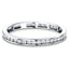 Channel Set Full Eternity Diamond Ring 0.50ct in Platinum 2.5mm - All Diamond