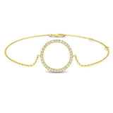 Circle of Life Diamond Bracelet 0.15ct G/SI in 18k Yellow Gold - All Diamond