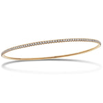 Claw Set Full Diamond Bangle 1.60ct G/SI Diamond in 18k Rose Gold - All Diamond