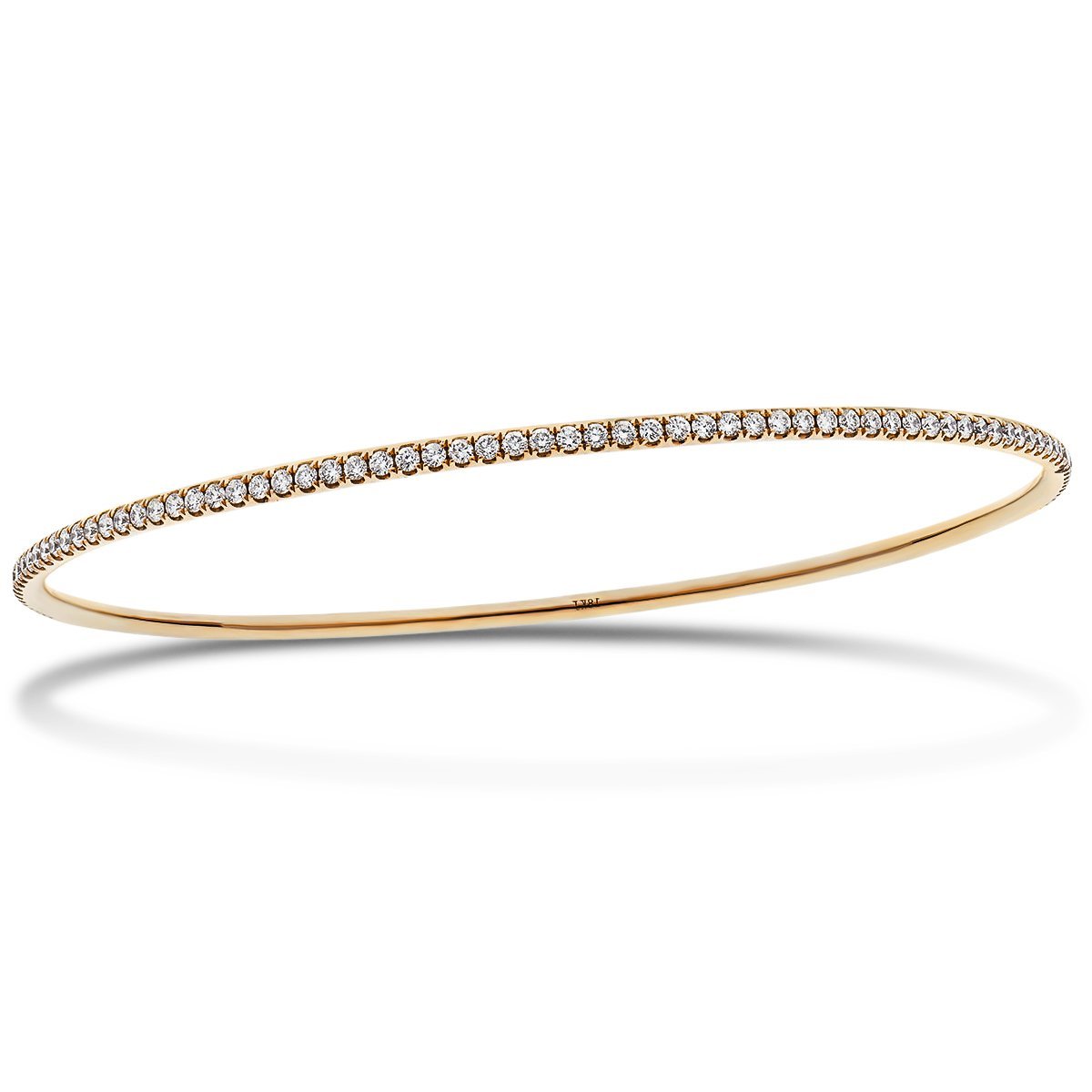 Claw Set Full Diamond Bangle 2.95ct G/SI Diamond in 18k Rose Gold - All Diamond