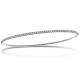 Claw Set Full Diamond Bangle 2.95ct G/SI Diamond in 18k White Gold - All Diamond