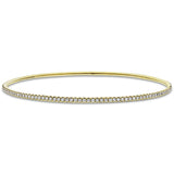 Claw Set Full Diamond Bangle 2.95ct G/SI Diamond in 18k Yellow Gold - All Diamond