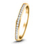 Anillo de media eternidad con canal de diamantes 0,15 ct G/SI Oro amarillo de 9 k 2,3 mm