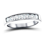 Diamond Channel Half Eternity Ring 0.20ct G/SI 18k White Gold 3.0mm - All Diamond