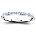 Diamond Channel Set Half Eternity Ring 0.15ct G/SI 9k White Gold - All Diamond