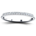 Diamond Channel Set Half Eternity Ring 0.20ct G/SI 18k White Gold - All Diamond